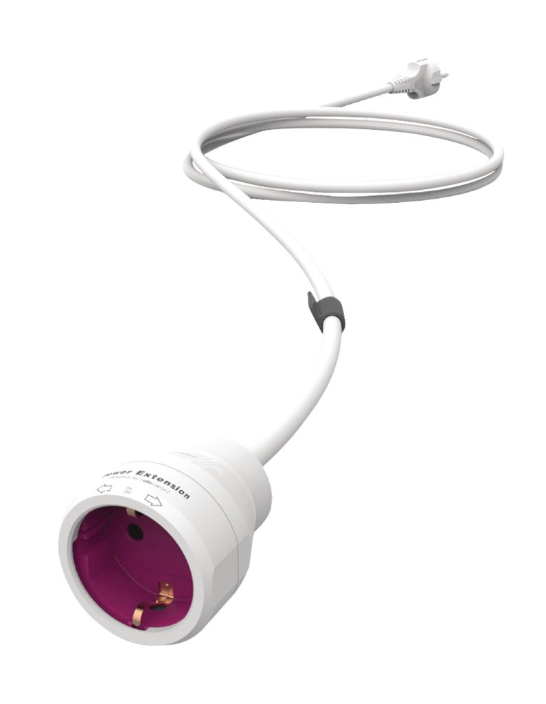 Allocacoc PCPOWEXTS3M Stekkerdoos 1-wegs 3.0 M Wit/roze