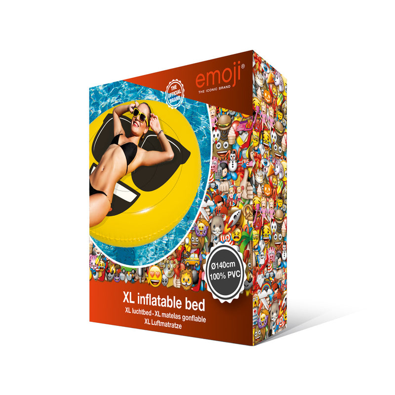 Opblaasbaar Figuur Emoji Face Cool 140cm