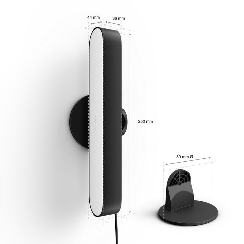Philips HUE Play LED Tafellamp Uitbreidingsset Zwart