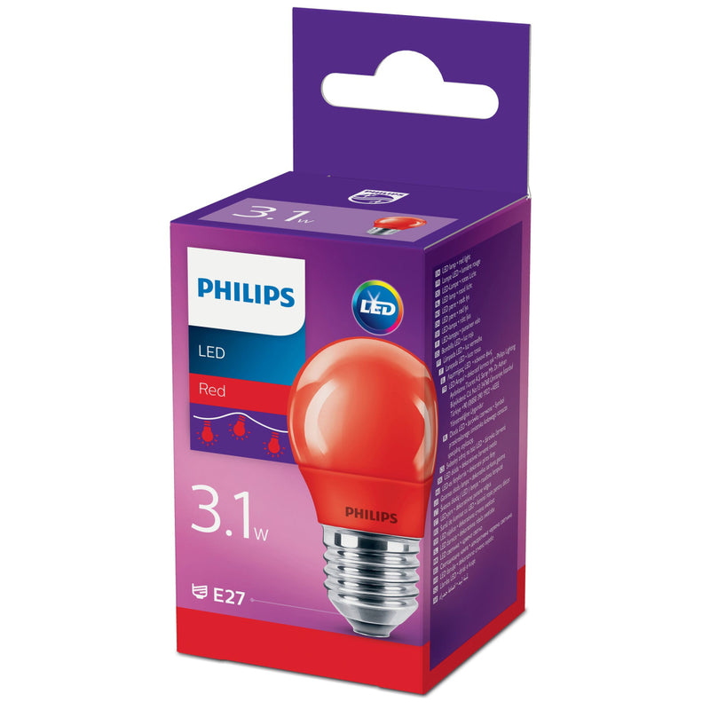 Philips Led Colorood Rood P45 E27