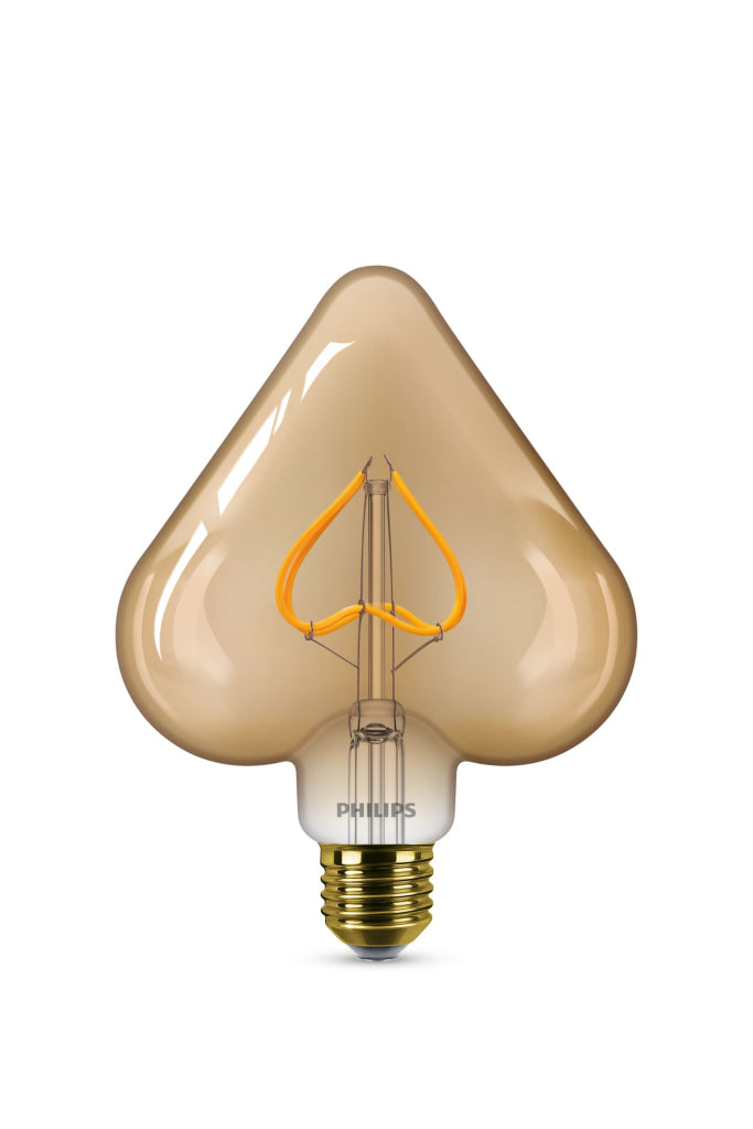 Philips LEDClassic 12W Heart E27 2000K GOLD ND Verlichting