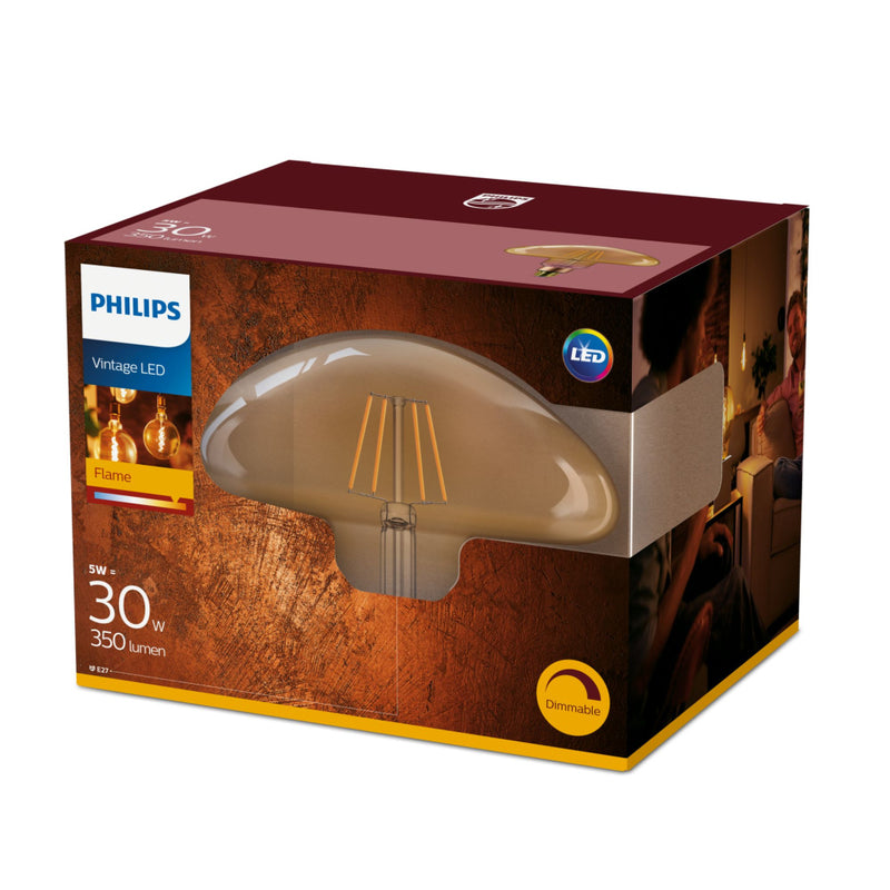 Philips LEDClassic 30W Mushroom E27 2000K GOLD D Verlichting