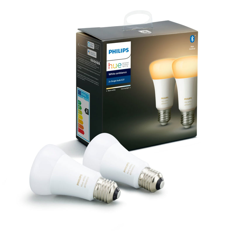 Philips HUE White Ambiance LED-Lamp E27 2 Stuks