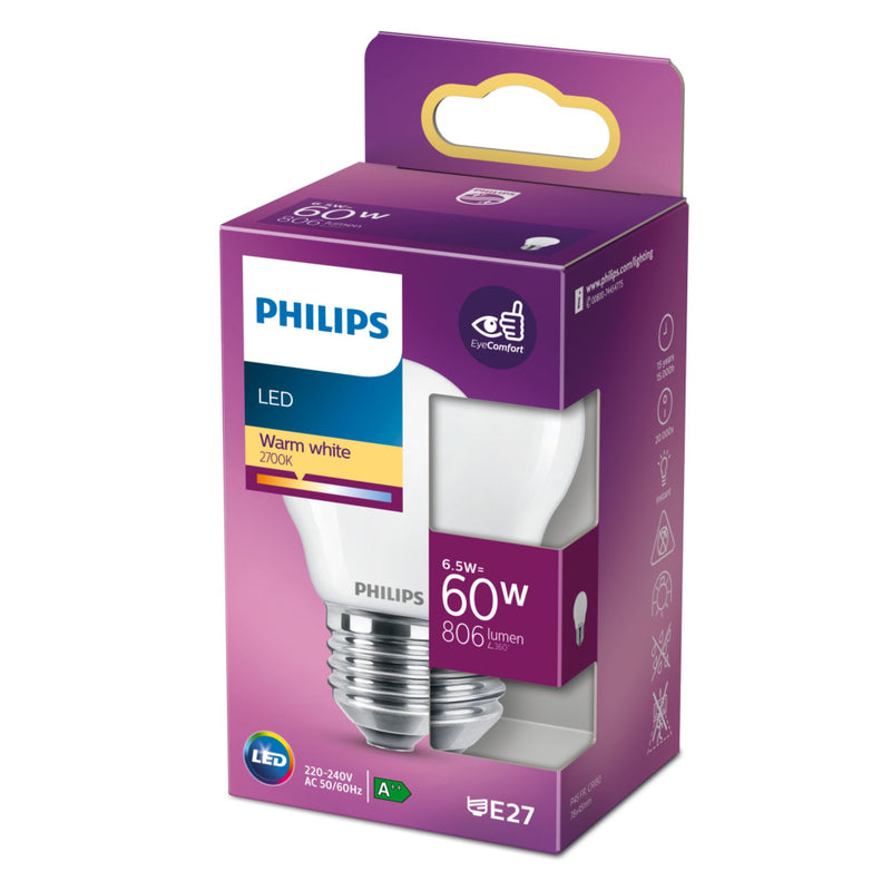 Philips LED Lamp 60W E27 Warm Wit