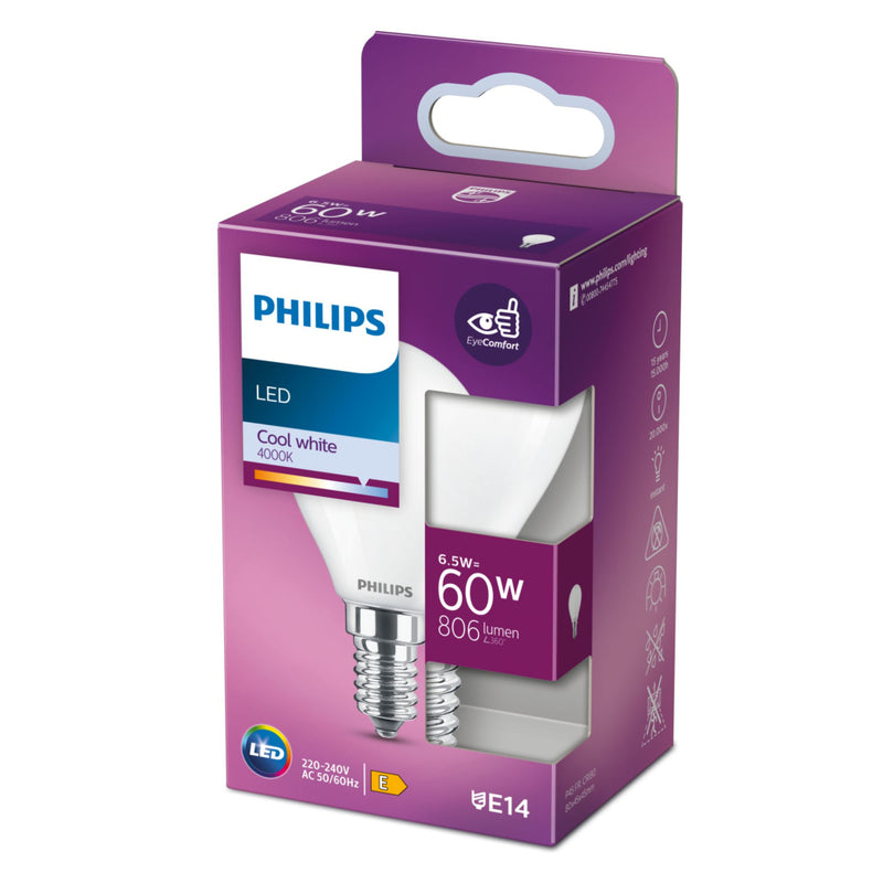 Philips Led Classic 60w E14 Cw P45 Fr Nd Rfsrt4 Verlichting