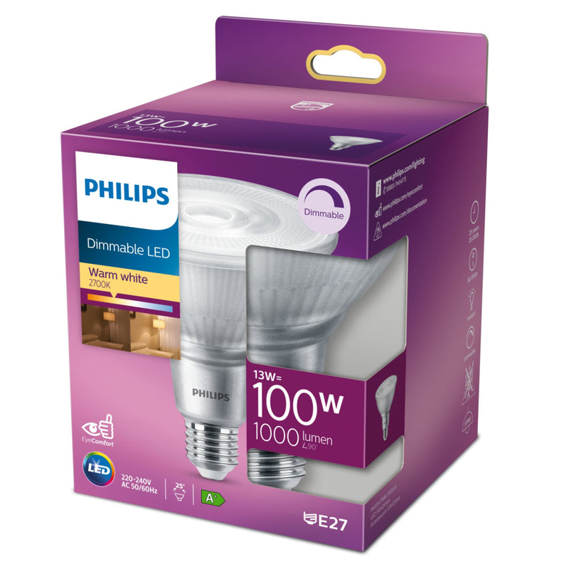 Philips Dimbaar LED Reflectorlamp 100W E27 Warm Wit