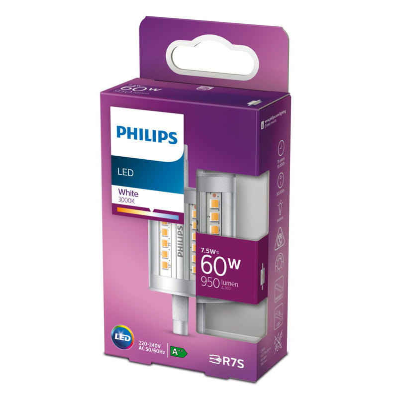Philips LED Spot 60W R7S Wit