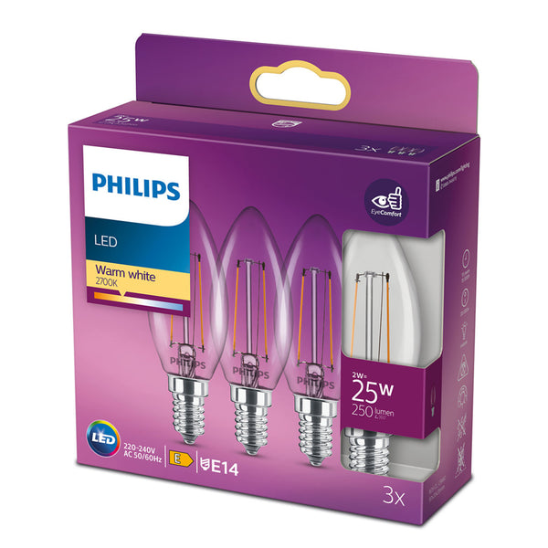 Philips Led Cl B35 Ww Nd 25w E14