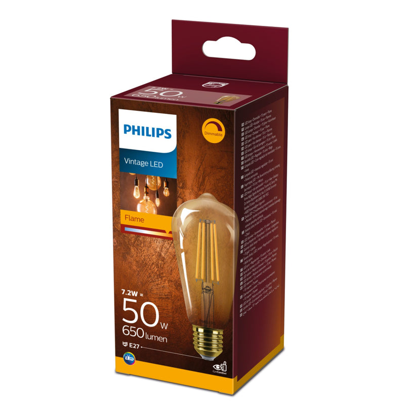 Philips Led Cl St64 Gld D 50w E27