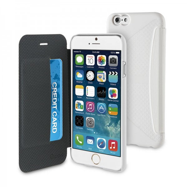 Muvit Easy Folio Card Case Wit voor Apple iPhone 6 Plus
