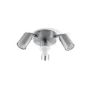 Dot 4 - 4 lichts plafondlamp - mat staal - 22x10,5cm