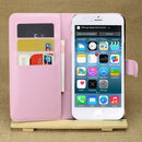 MW Wallet Book Case Lychee Roze voor Apple iPhone 6 Plus