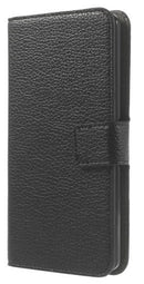 MW Wallet Book Case Lychee Zwart voor LG G3