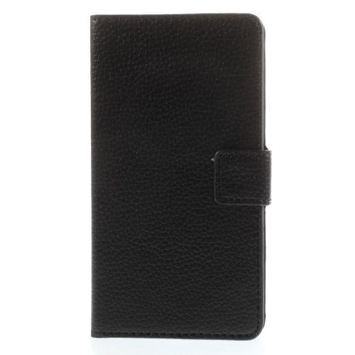 MW Wallet Book Case Litchi Zwart voor Microsoft Lumia 535