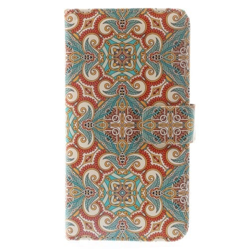 MW Wallet Book Case Glossy Moroccan Patroon voor Apple iPhone 6