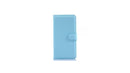 MW Wallet Book Case Lychee Licht Blauw voor Samsung Galaxy Grand Prime