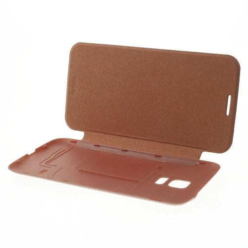 MW Book Case met Battery Cover Rose Goud voor Samsung Galaxy S5 Mini