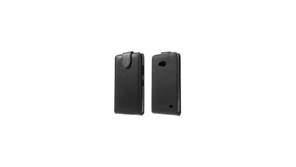 MW Leren Flip Cover Zwart voor Microsoft Lumia 640