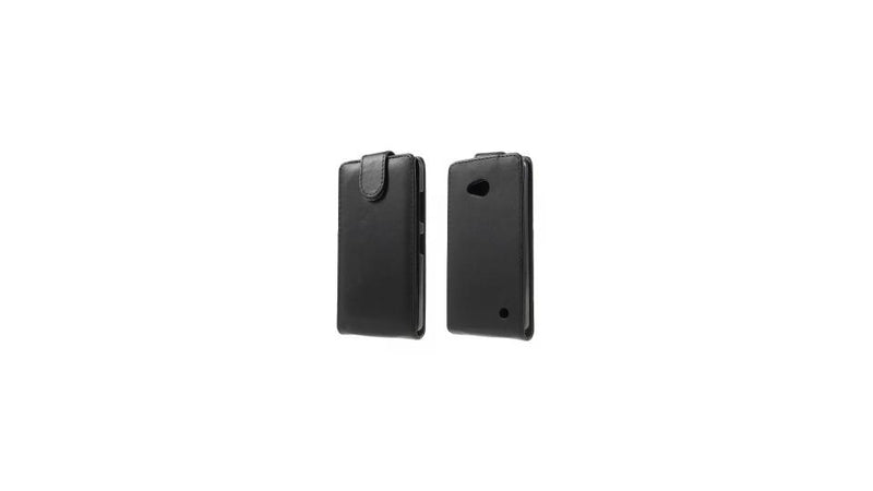 MW Leren Flip Cover Zwart voor Microsoft Lumia 640