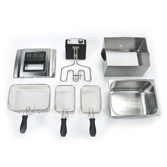 Bourgini Classic Triple Deep Fryer Friteuse 5L 3300W
