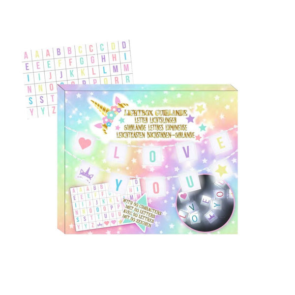 Eenhoorn Lightbox LED-Slinger met 60 Letters