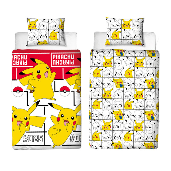 Pokemon Pikachu Icon Dekbedovertrek, 140x200cm