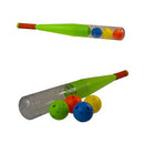 Honkbalknuppel met 4 Ballen Groen/Transparant