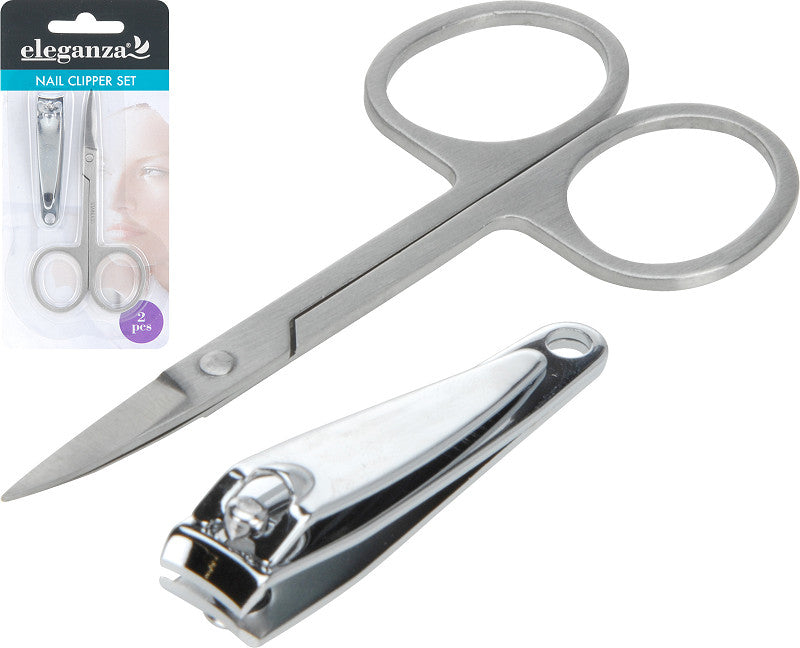 Eleganze Nagelknipper RVS set 2-delig