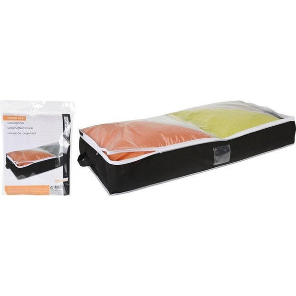 Opberghoes 100x45x15 cm Zwart/Transparant