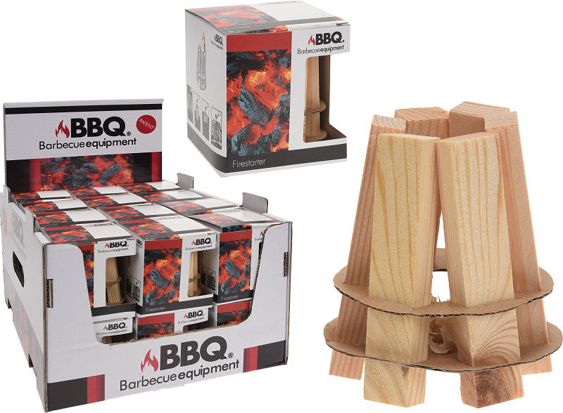 BBQ starter hout