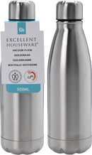 Isolatiekan drinkfles 0,5L RVS