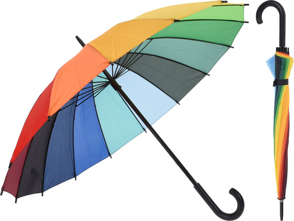 Paraplu 52cm regenboog kleur