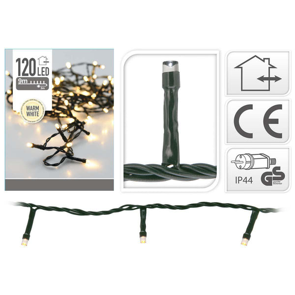 Verlichting 120LED 9M Warm Wit - IP44
