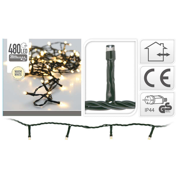 S.I.A. Kerstverlichting 36M 480 LED Lampjes IP44