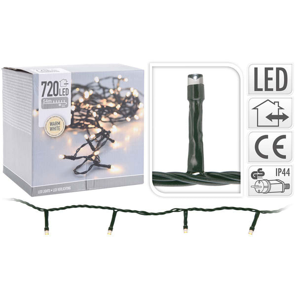 Kerstverlichting - 720 LED's - 54 meter - warm wit