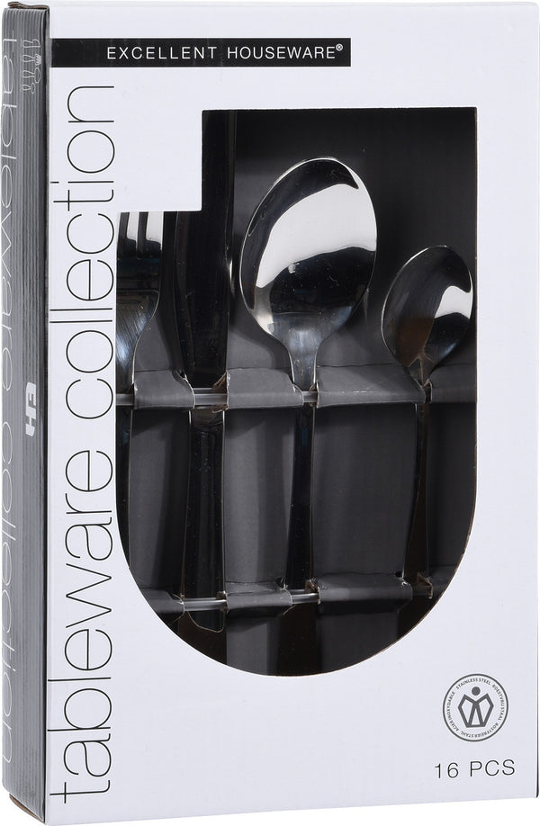 Bestekset 16-delig RVS