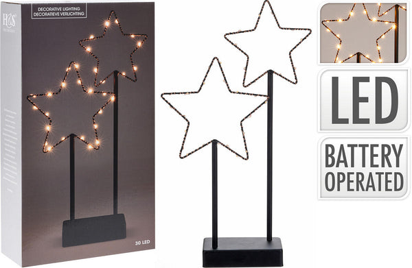 Deco LED Sterren op standaard