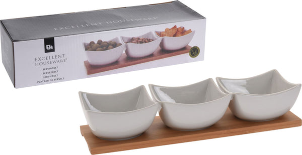 EH Snackschalen porselein 4 delig