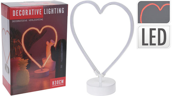 Decoratie Hart met LED licht