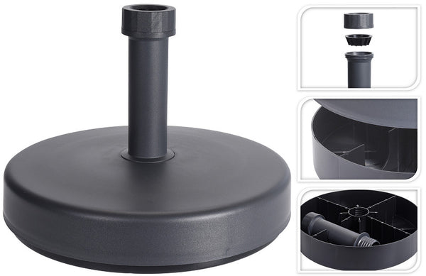 Parasolvoet donker grijs (vulbaar)