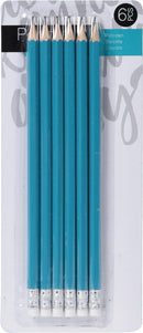 Potloden met gum 6 stuks