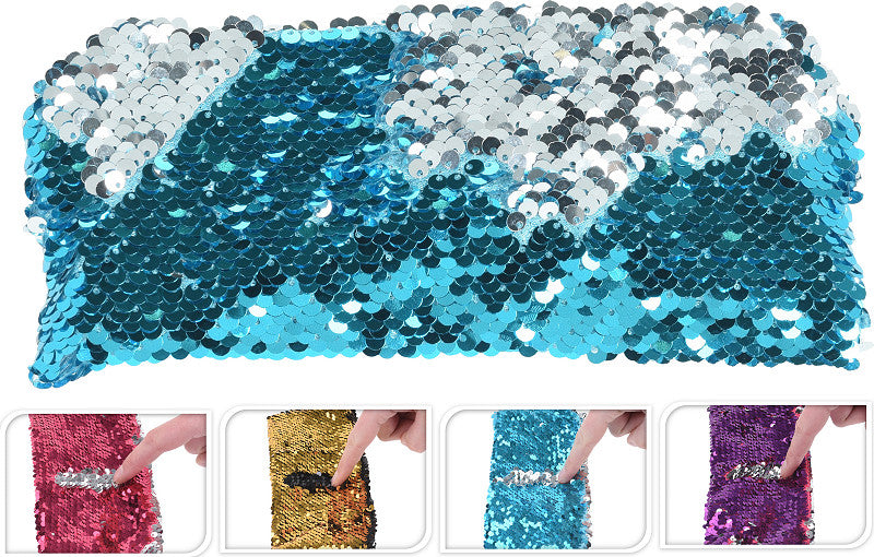 Etui met omkeerbare pailletten 22cm