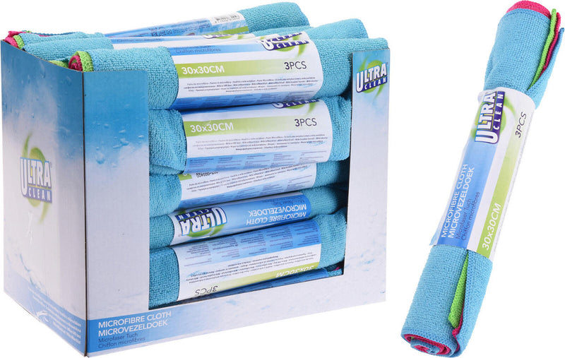 Ultra Clean microvezeldoeken 30x30cm 3 stuks