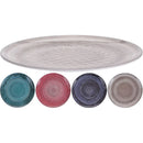 Bord Melamine Marmer 23cm 12 Stuks Assorti