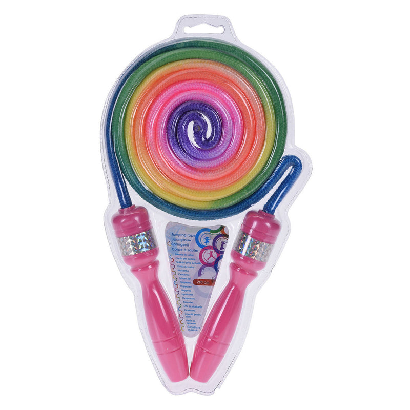 Springtouw 210cm regenboog