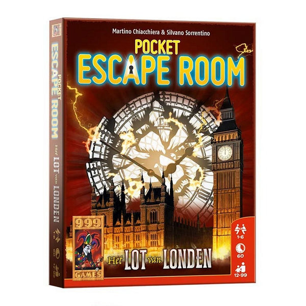 999 Games Pocket Escape Room het Lot van Londen