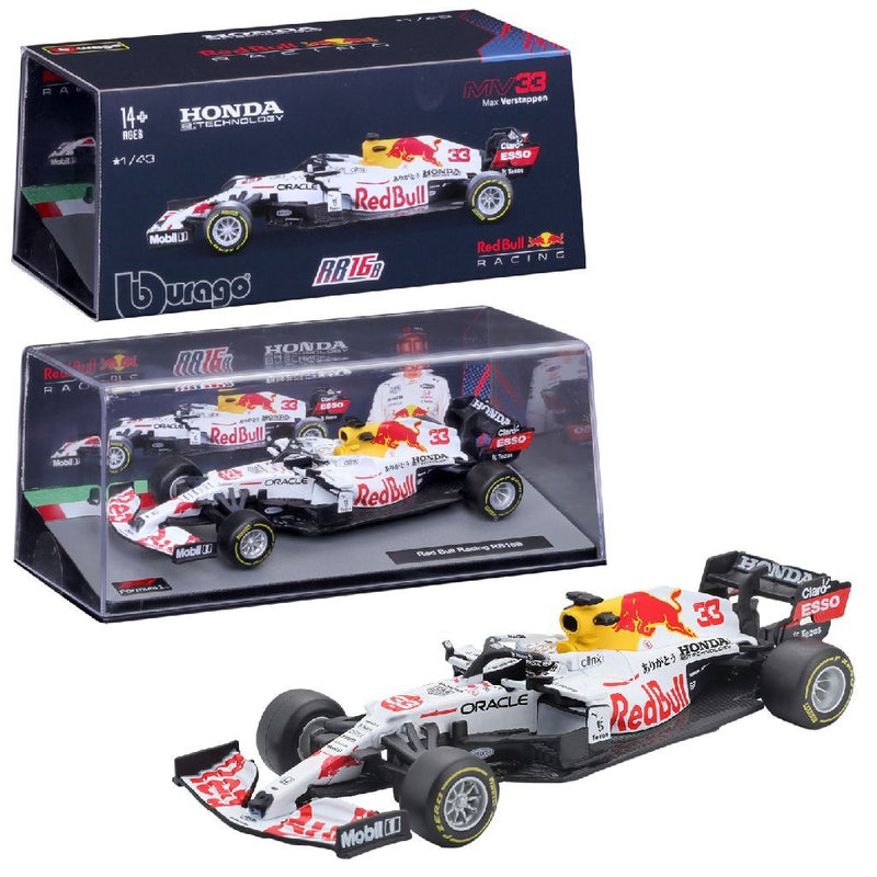 Bburago Red Bull Max Verstappen RB16B Formule 1 Auto