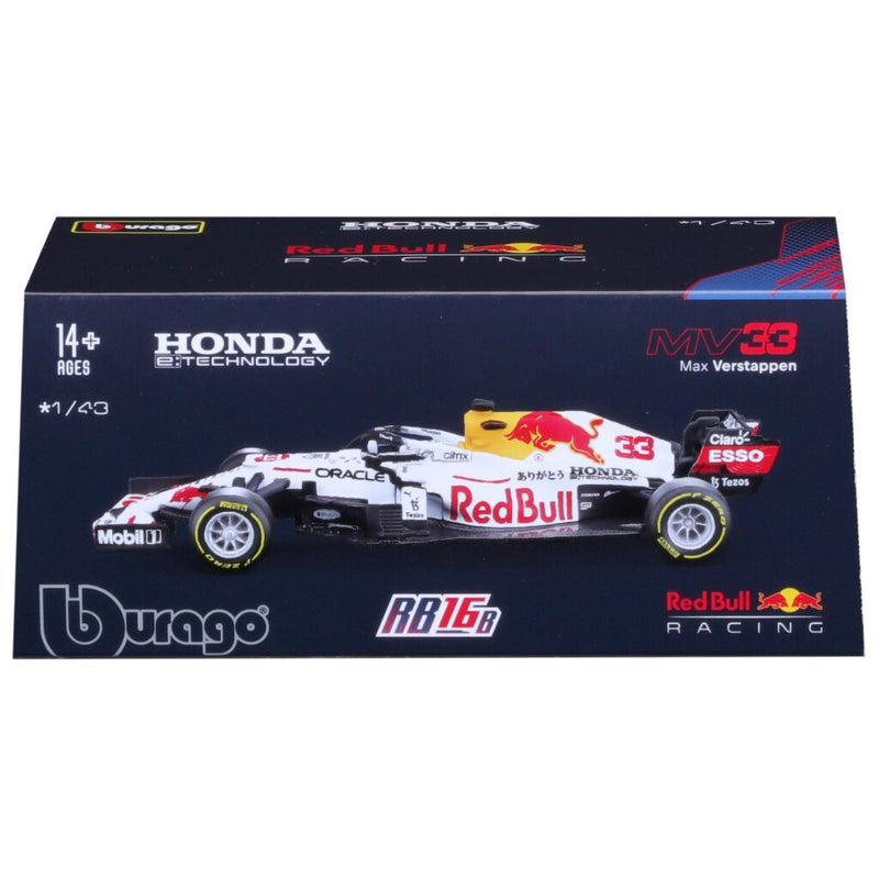 Bburago Red Bull Max Verstappen RB16B Formule 1 Auto