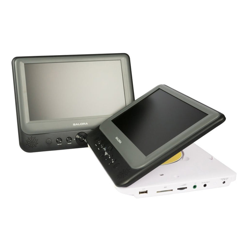 Salora DVP9948DUO Portable DVD-Speler 2 Stuks Grijs/Wit