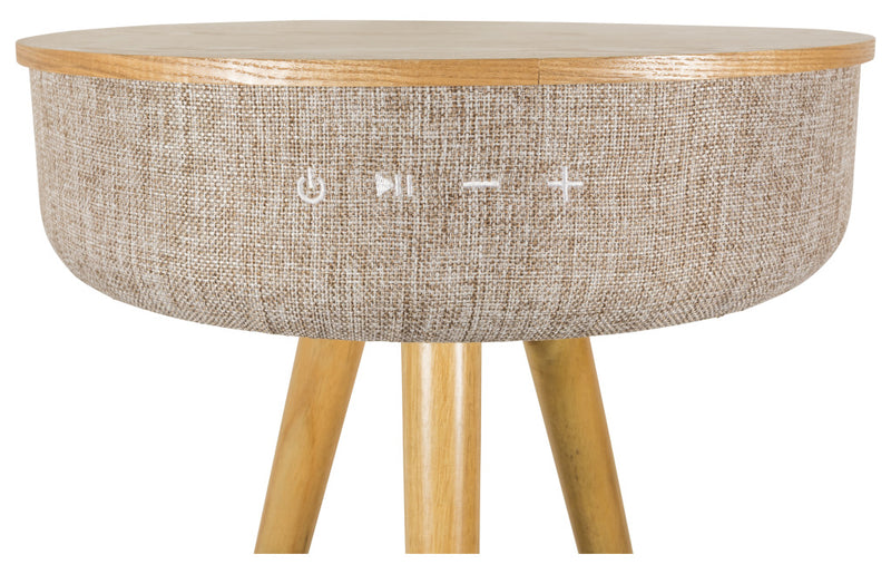 Salora Houten AirTable Speakertafel + Microfoon 41x64.5cm Hout/Beige